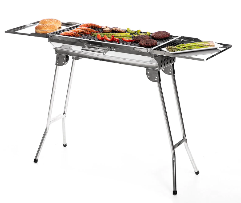 BBQ Stainless Steel Portable Foldable Charcoal Barbecue