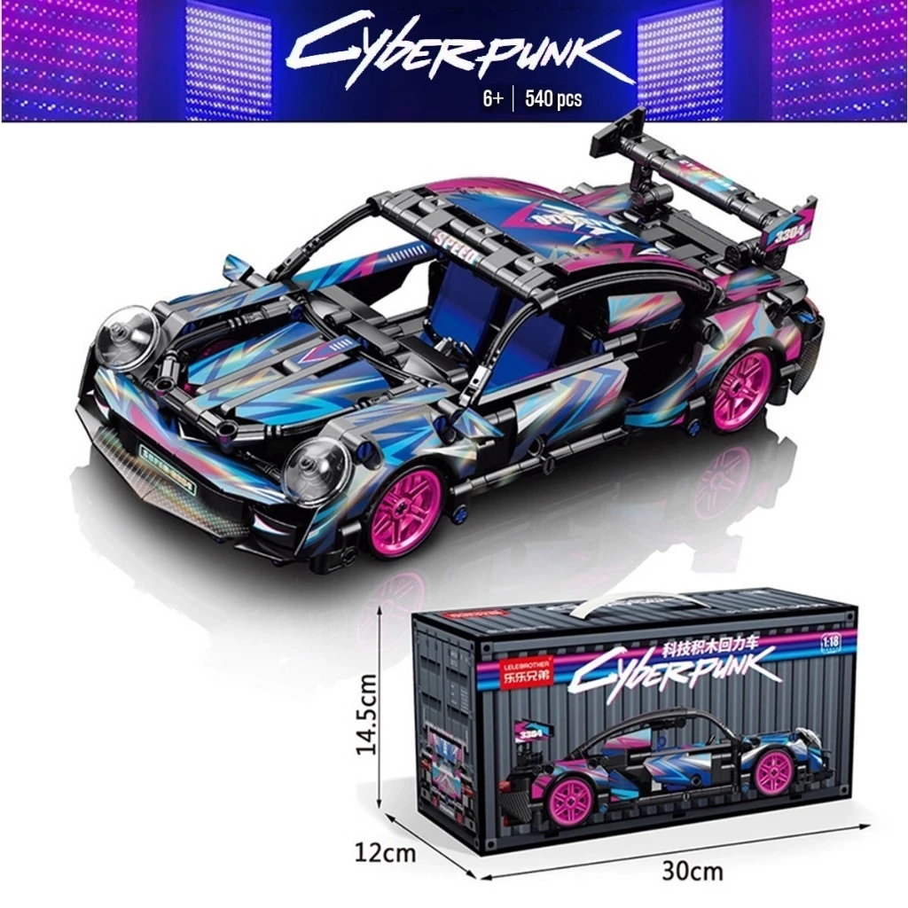 MASS Toys DIY Racing Balok Lamborghini Model Stacking 513PScs -1:18Carboy Toy Simulation Boys