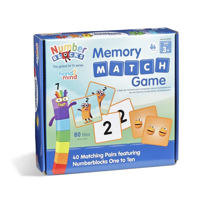 Hand2Mind Numberblocks Memory Match Game