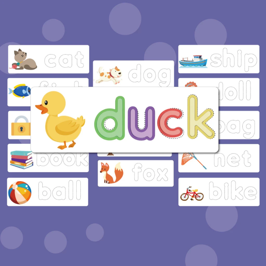 Rainbow Letters Colorful Plaking Puzzle Spelling Alphabet Games