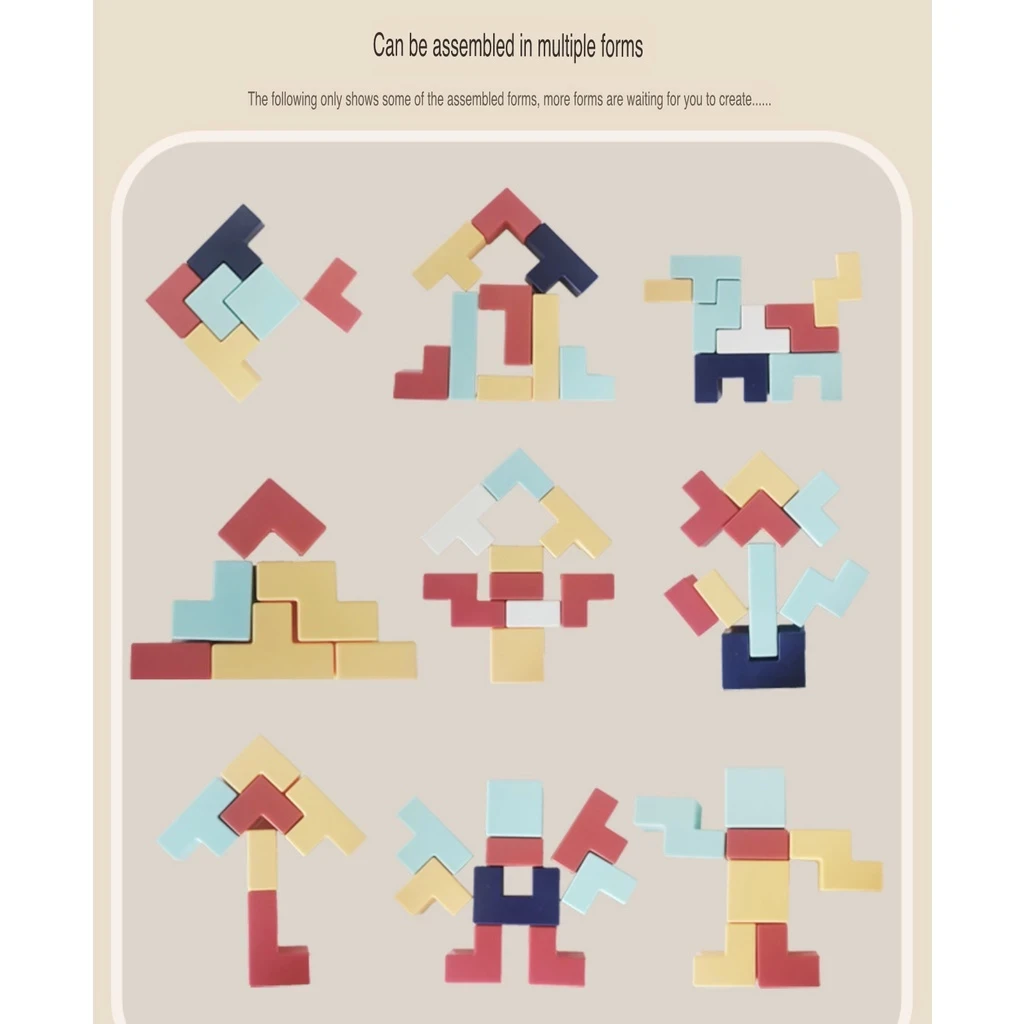 Tetris Building Blocks Puzzle Children's Intelligence Toy Boys Girls Assembled Toys