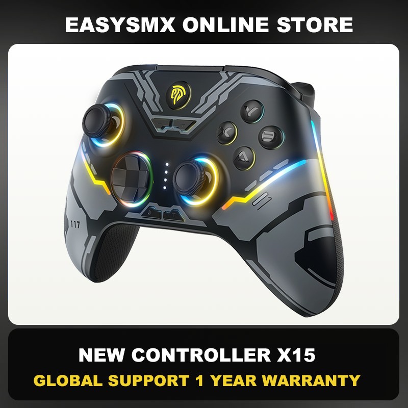 EasySMX X15 Wireless Gamepad - Bluetooth Gaming Controller with RGB Light