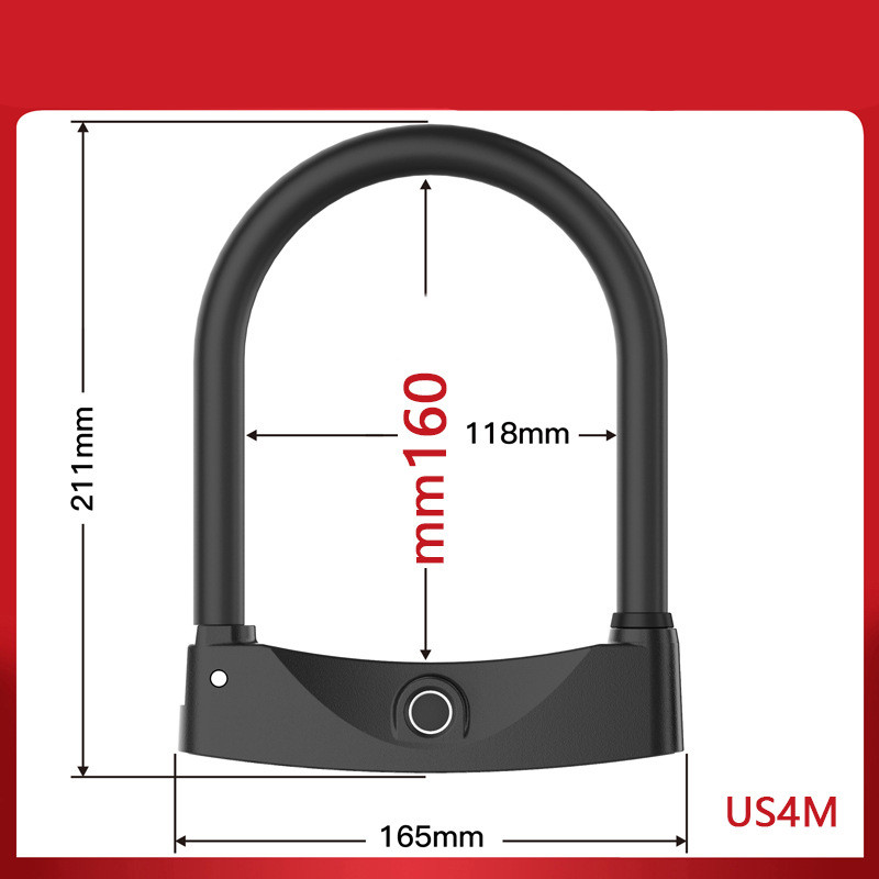 Smart bike fingerprint lock