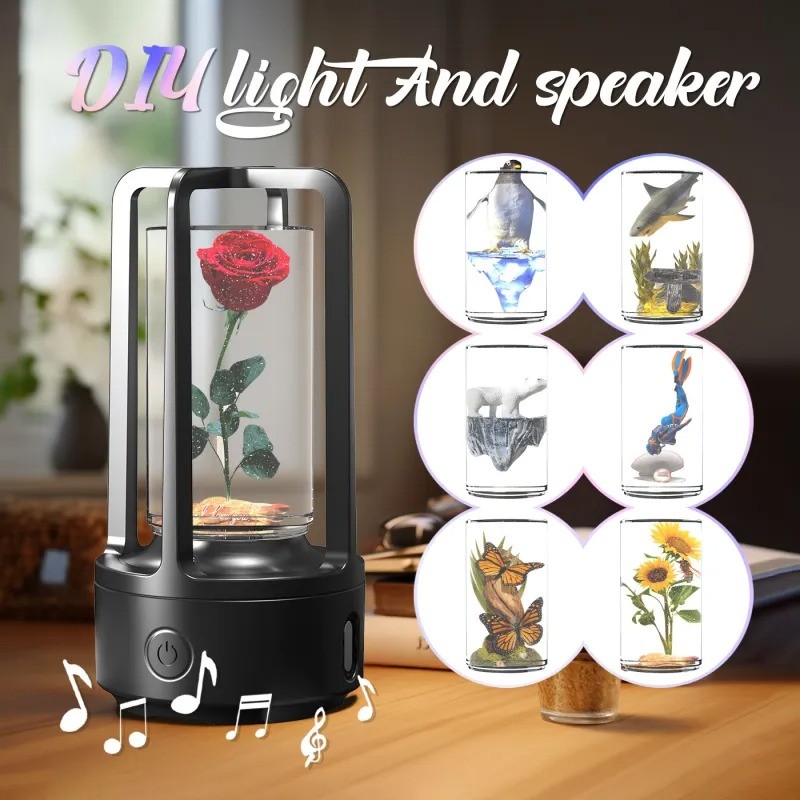 2-in-1 DIY Audio Crystal Light and Bluetooth Speaker