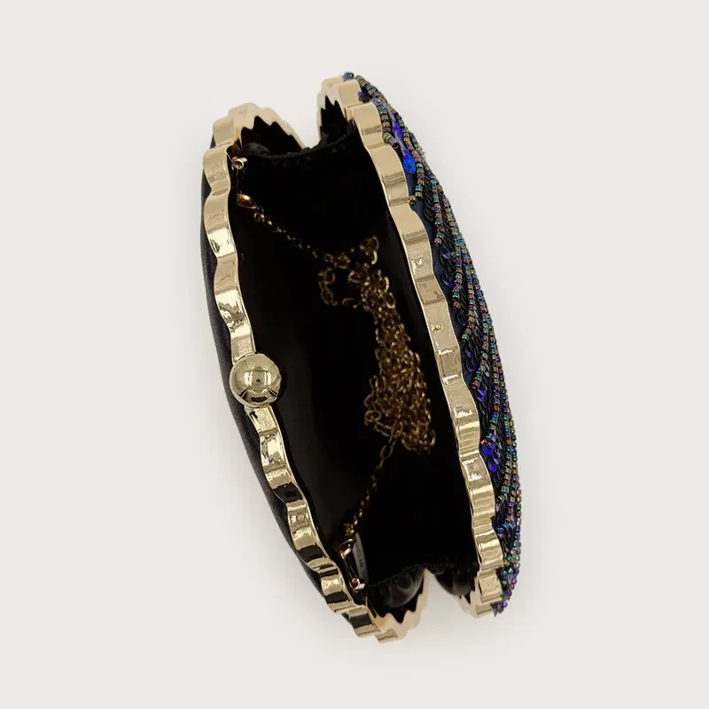 Women's Vintage Beaded One-shoulder Crossbody Chain Handbag