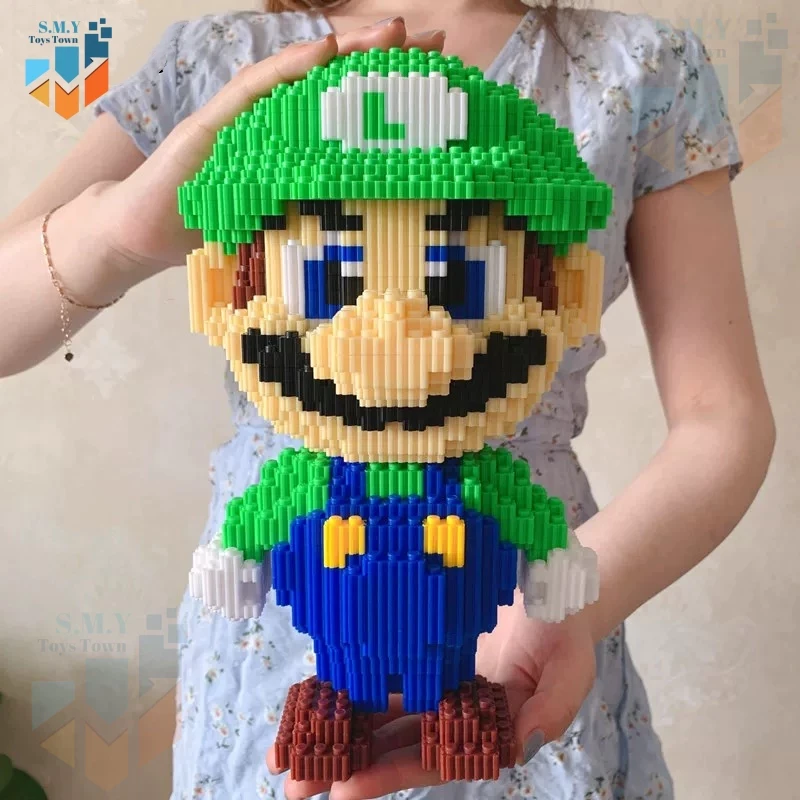 SMY Toystown Nano Blocks Super Mario Bros. 3D Model, Toy Block Stacking, DIY Construction Block, Jumbo Bricks Magic Block Great