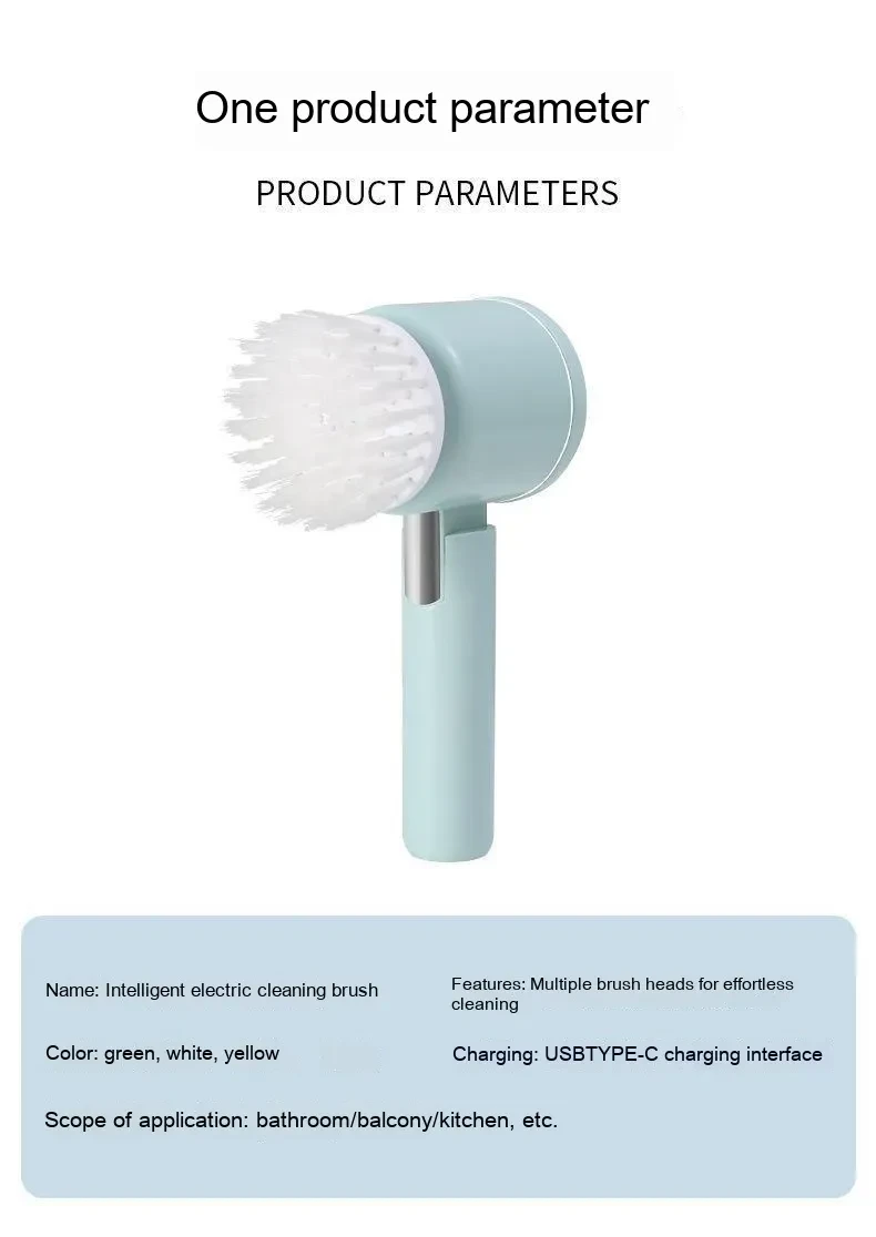 Multifunctional Electric Handheld Floor Cleaning Brush