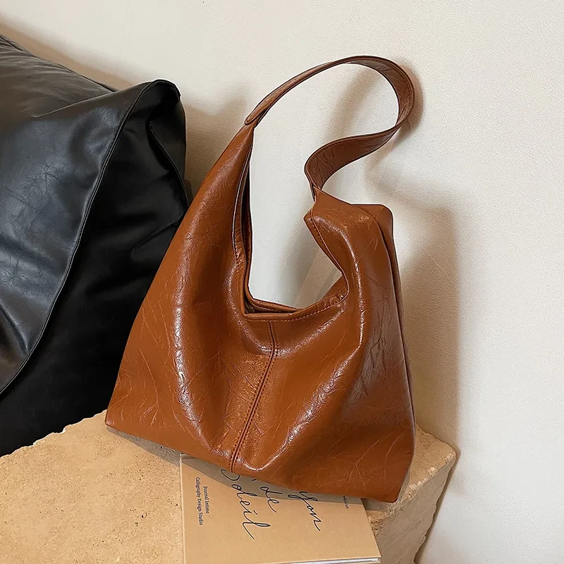 Casual Soft Leather Large Capacity Shoulder Bag