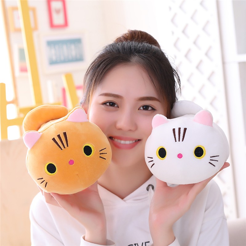 25CM Little Size Soft Animal Cartoon Pillow - Cute Cat Plush Toy for Kids Birthday Gift