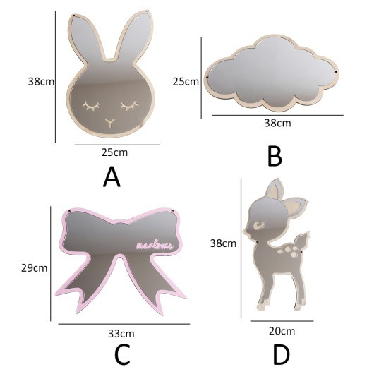 Children's Room Home Acrylic Decorative Mirror