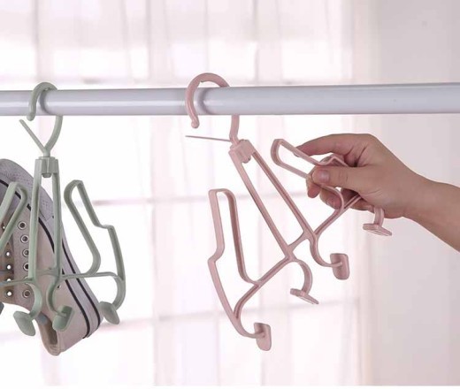 Plastic Balcony Multipurpose Shoe Hanging Rack
