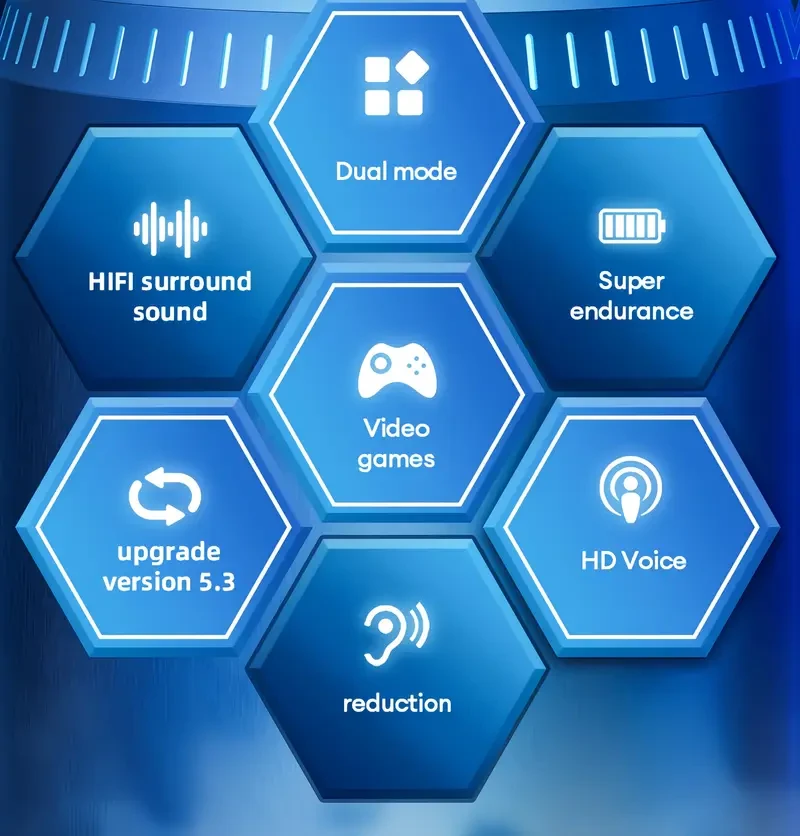 HYUNDAI Licensed Earbuds | 2024 Best-Selling Dual Pack | HIFI Sound Quality, 360 Surround Sound | Dual Mode for Music & Gaming | 30-Hour Battery Life | Upgraded 5.3 Chip with Low Latency | Exceptional Value for Money!