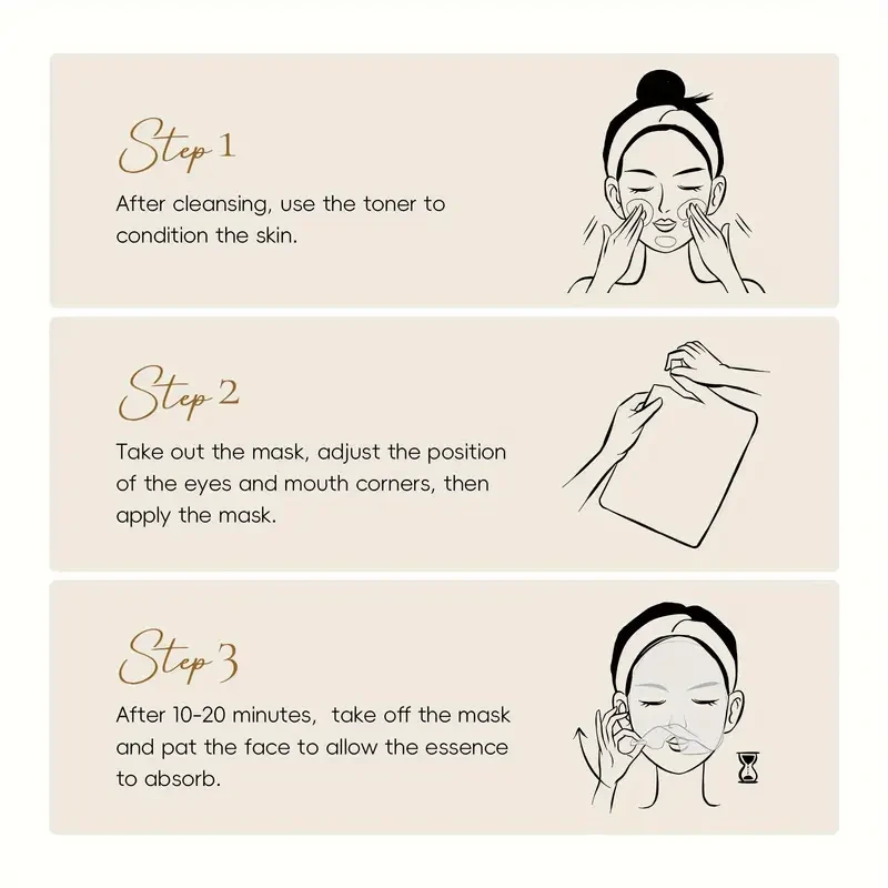 LAIKOU 20pcs Hydrating Sheet Masks for All Skin Types - Vitamin C, Snail & Sakura Essences | Moisturizing & Nourishing | Hypoallergenic | Perfect Gift for Valentine's Day & Christmas