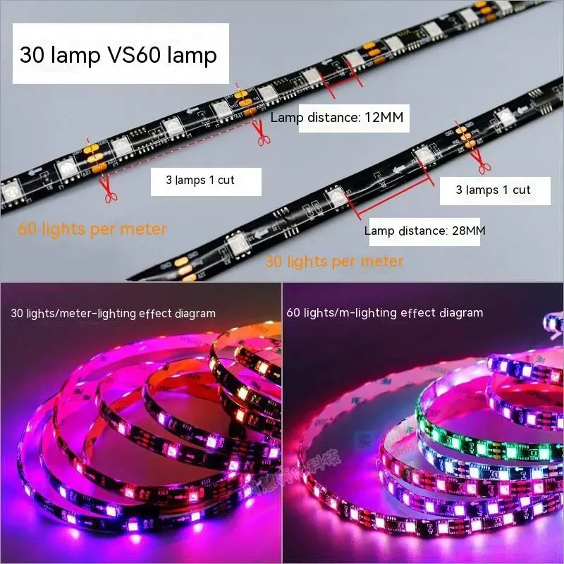 Programmable Led Atmosphere Rhythm Voice-controlled Dynamic Light Strip