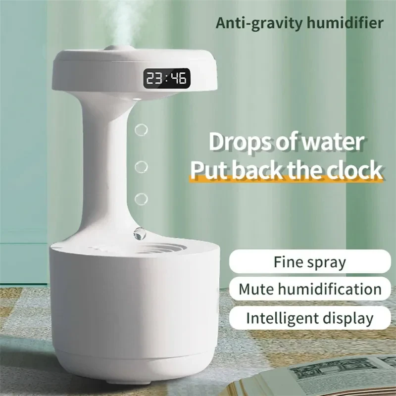 Humidifier With Clock Water Drop Backflow