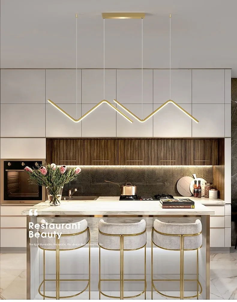 LED Chandelier Minimalist Design for Living Room Bedroom