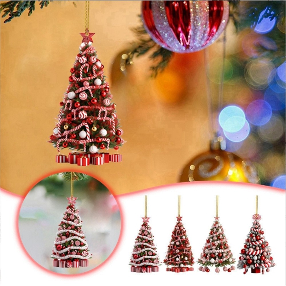 4PCS Christmas Tree Hanging Ornaments