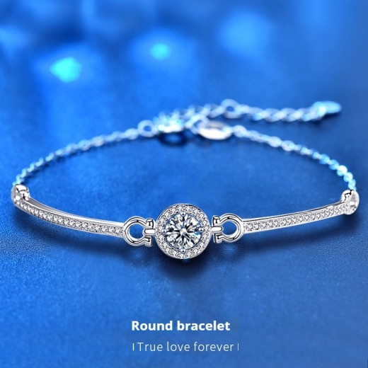 925 Sterling Silver Moissanite Bracelet