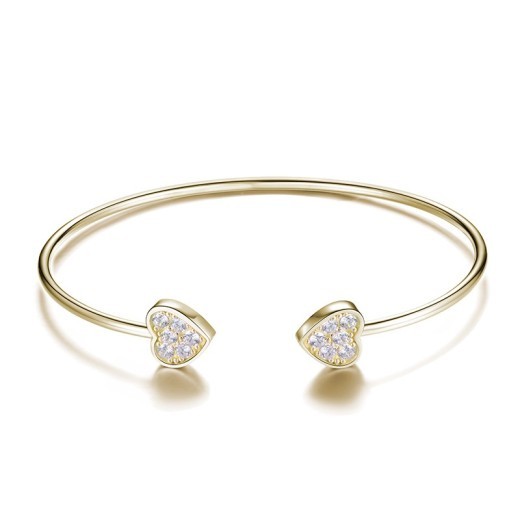 Women's Simple Love Mosang Diamond Bracelet