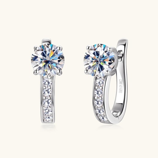 Fashion Simple High-grade Moissanite Earrings