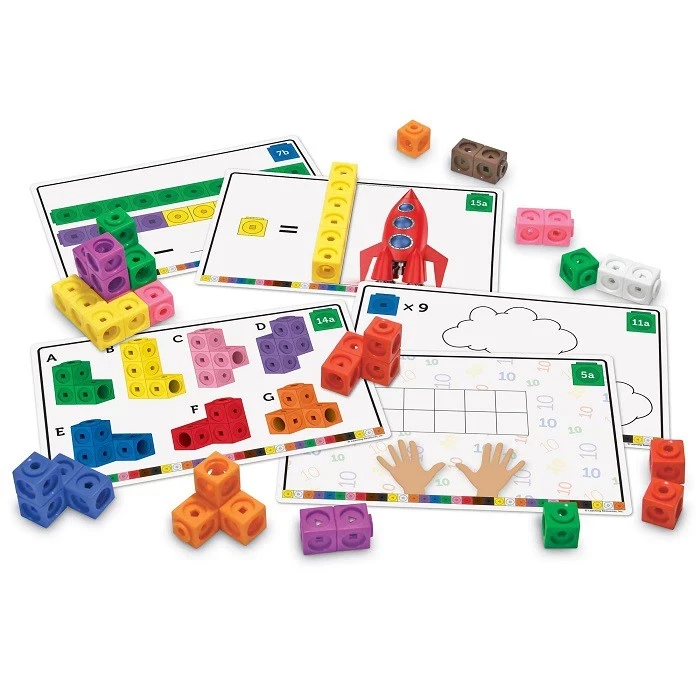 Learning Resources MathLink Cubes Early Math Activity Set Puzzle