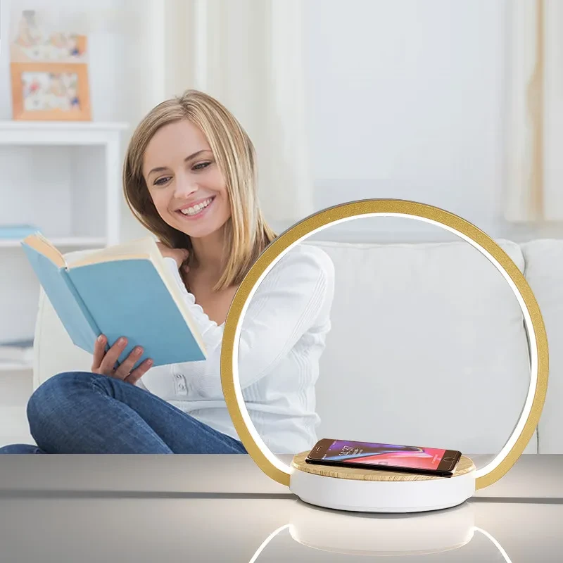 wireless charging induction lamp