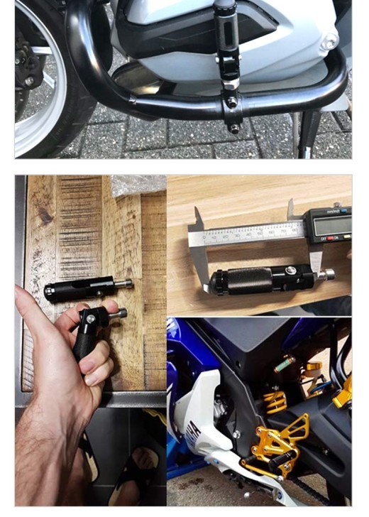 Motorcycle Pedal Pedal Aluminum Alloy Round Folding Pedal Motorcycle Modification Parts