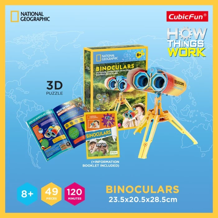 National Geographic Binoculars - 3D Puzzle