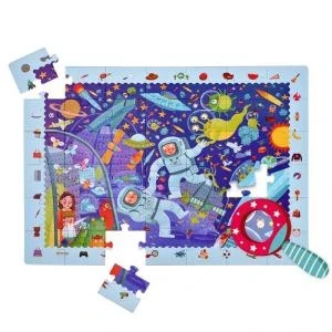 Puzzle Detective in Space Theme Educational Toys for Children