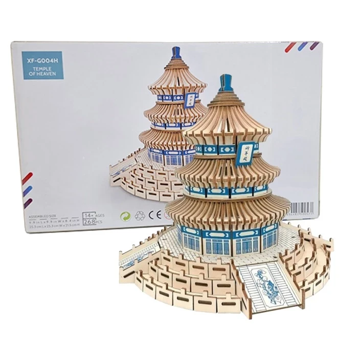 Famous Buildings 3 Dimension DIY Puzzle 3D Temple of Heaven