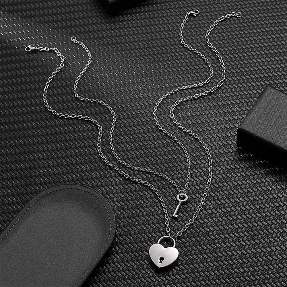 2pcs Romantic Couple Necklace for Women & Men