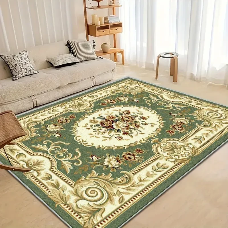 Green Bohemian Persian-Style Area Rug