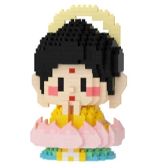 Nano Block Dewa Rezeki Guanyin Budha Smile God Satra Dewa Jodoh Set Gifts and Displays