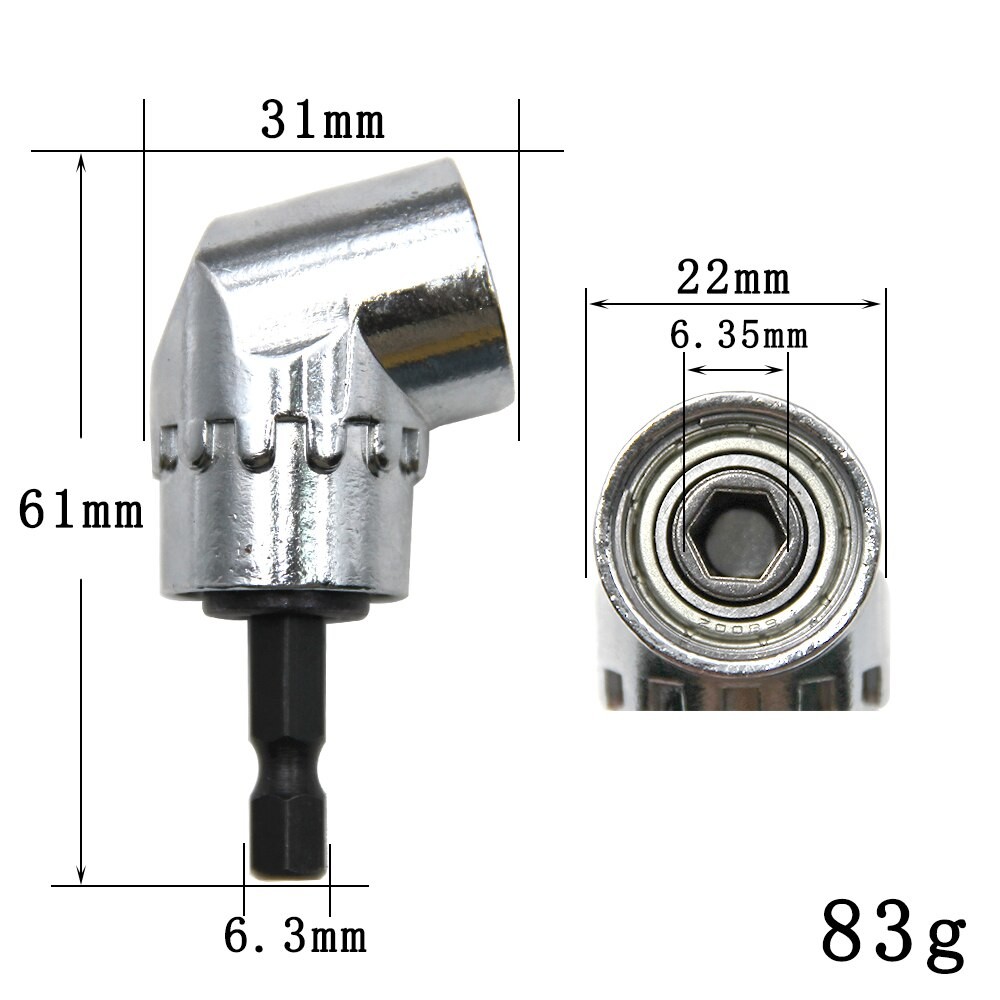 105 Degree Turning Screwdriver Joint Electric Drill Corner Attachment Extension Socket