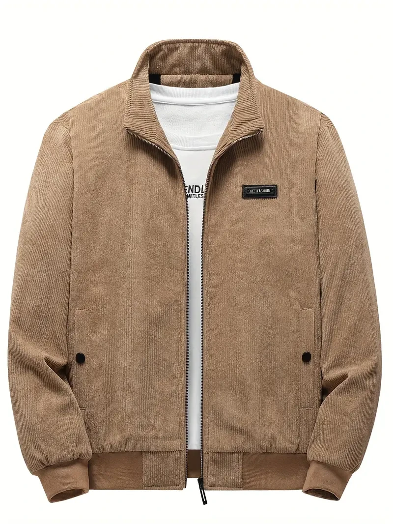 Mens Premium Fleece Zip Up Bomber Jacket - Cozy Casual Wear for Stylish Fall Winter Outfits