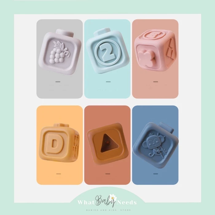 Koala and Bunny Silicone Toy (Silicone Block & Ring Donut) Children's Educational Toy