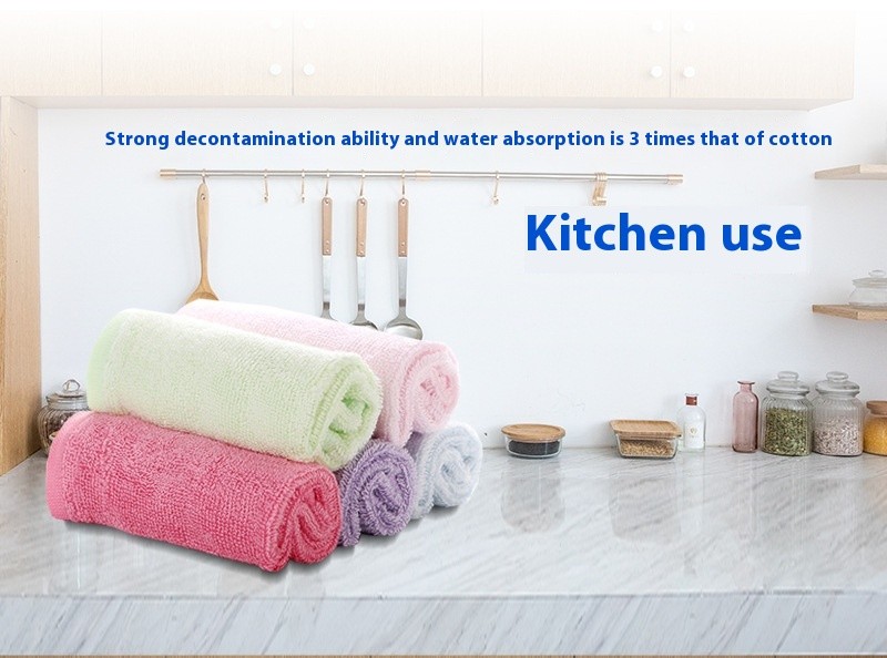 Bamboo Fiber Face Towel Infant Bath Towel