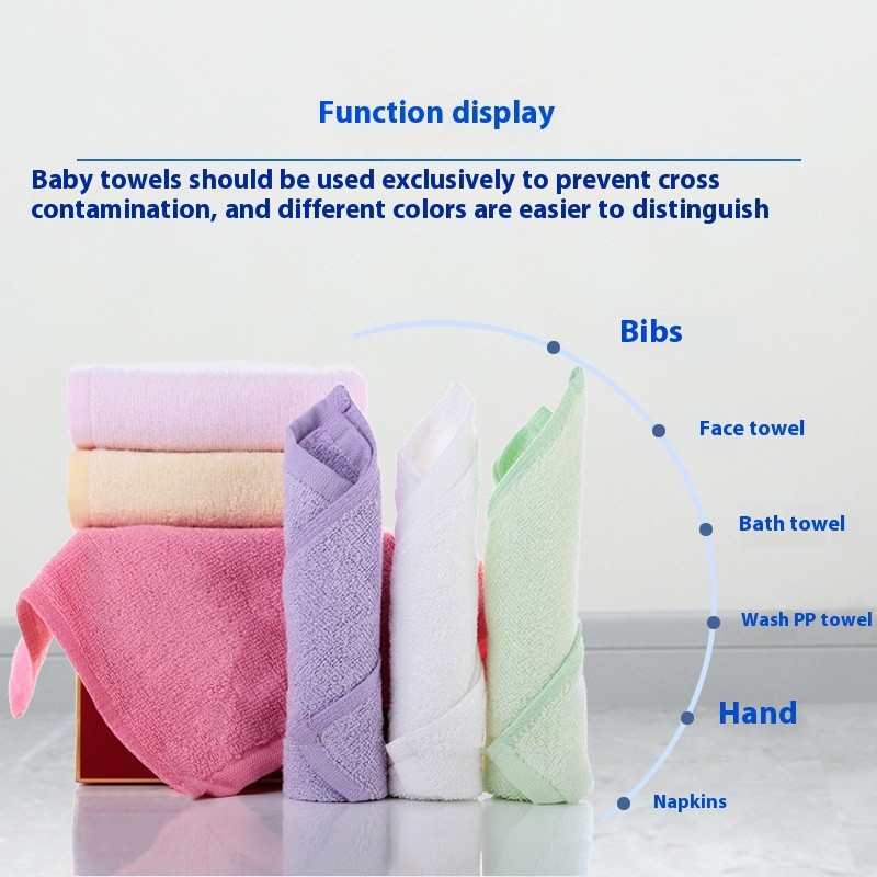 Bamboo Fiber Face Towel Infant Bath Towel