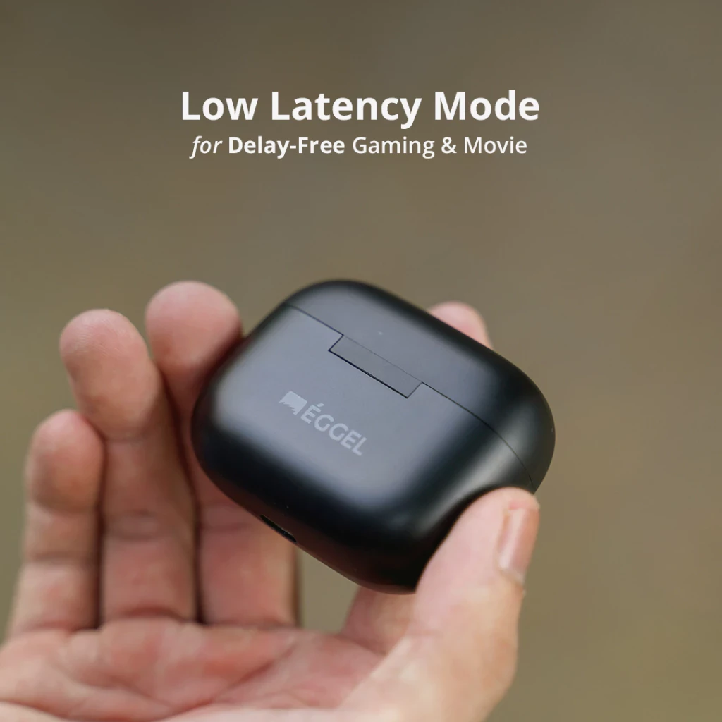 Eggel QuietBuds S ANC + ENC TWS Bluetooth Earbuds with Low Latency Mode