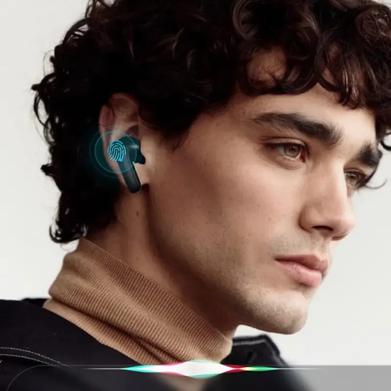 1 Pair Ourlife Wireless AI Headphones with Real-Time Language Translation, Noise Cancelling Voice Call, Touch Control Volume, Type-C Rechargeable, Compatible with iOS & Android - Ideal for Travel & Conferences