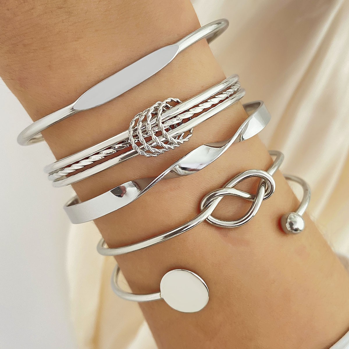 IPARAM Punk Trendy Multilayer Bracelets for Women