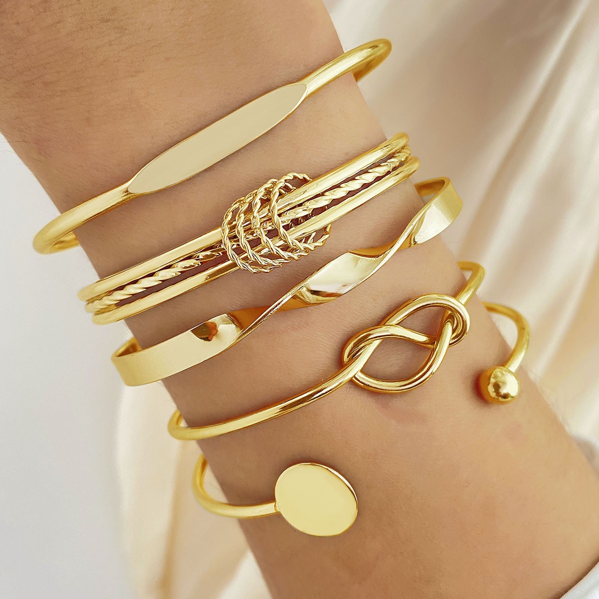 IPARAM Punk Trendy Multilayer Bracelets for Women
