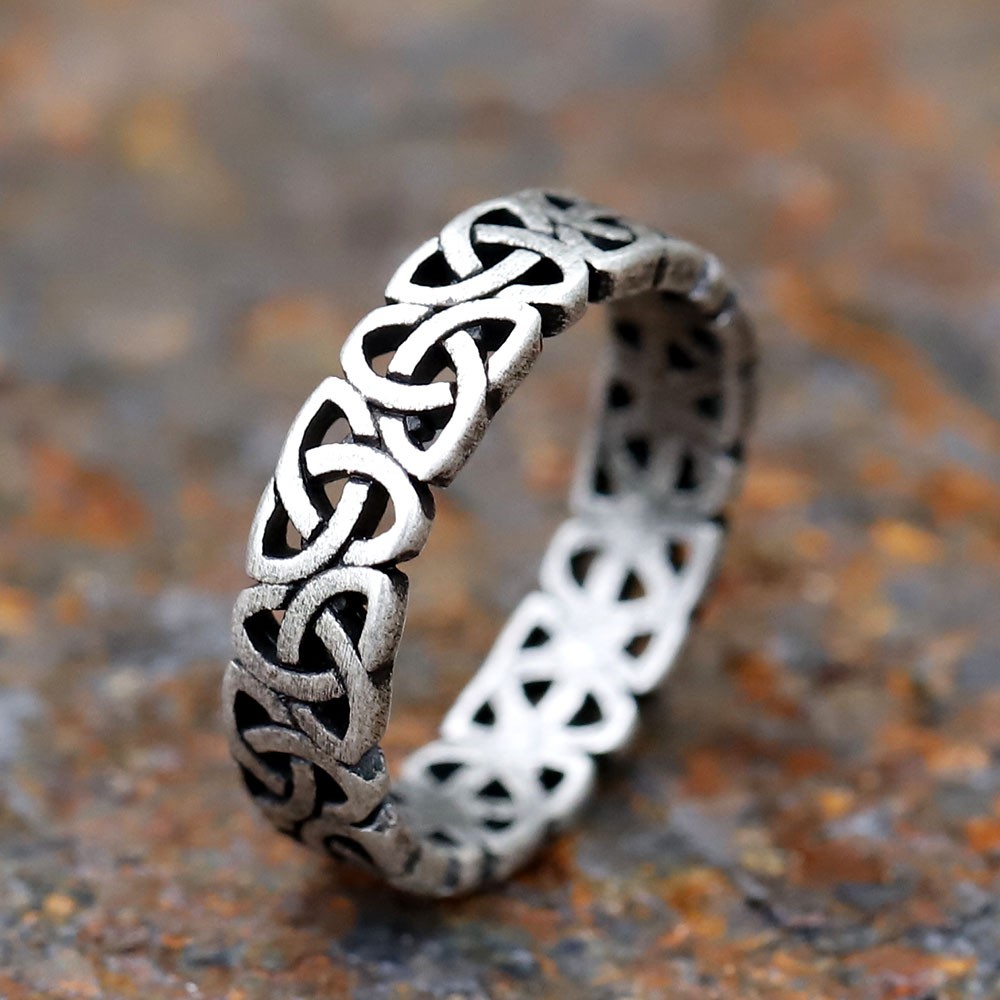 NEW Vintage 316L Stainless Steel Viking Celtic Knot Ring