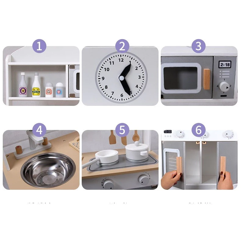 Wooden Toys Kitchen Set Model Japan Style