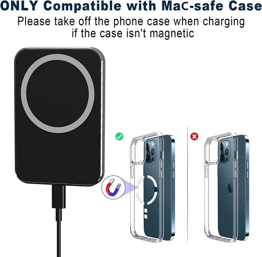 100W Magnetic Car Wireless Charger - Air Vent Phone Holder Stand for iPhone 15, 14, 13, 12 Pro Max