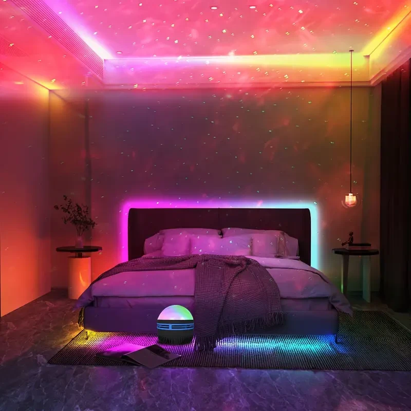 LED Northern Lights USB Lamp with Remote, Dimmable Color Changing