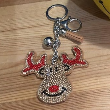 Christmas Series Hot Rhinestone Key Chain Accessories