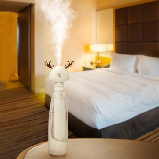 New Water Tankless Creative Design Little Antler Atomizer Mini USB Rehydration Negative Portable On-board Humidifier
