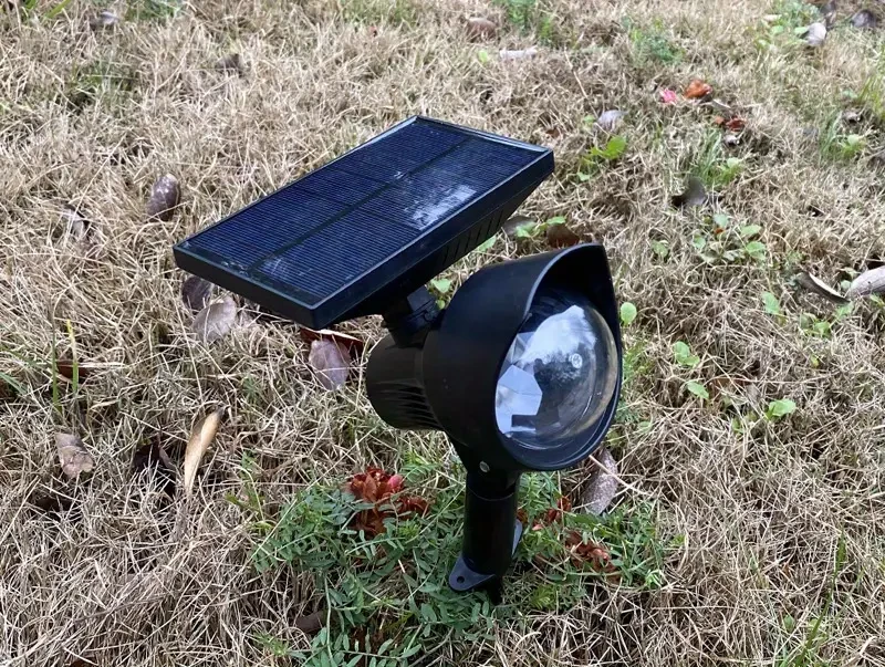 New Outdoor Solar Rotating Color Projection Lamp, Outdoor Led Spot Light