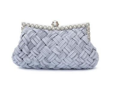 Wedding bag bridesmaid bag woven rhinestone party bag